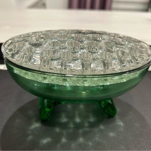 Antique Rare Flower Frog & vase